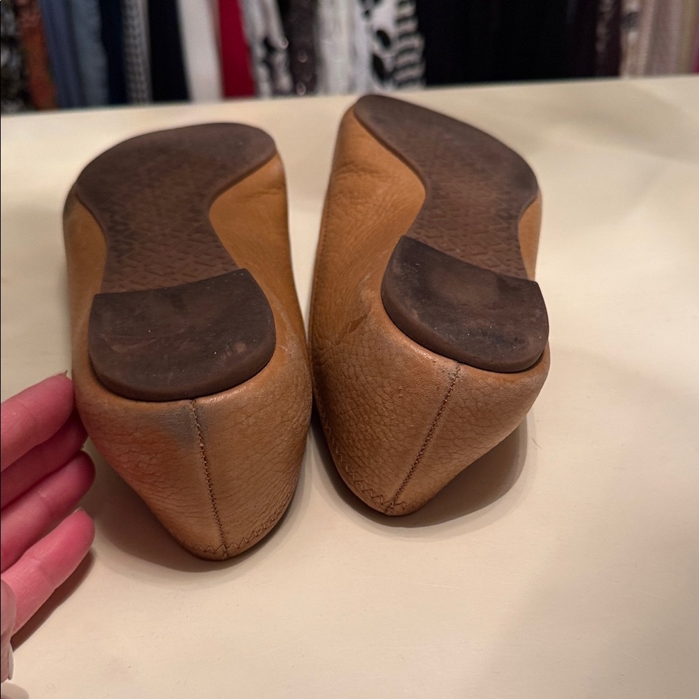 Tory Burch Brown Leather Ballet Flats - Picture 9 of 13